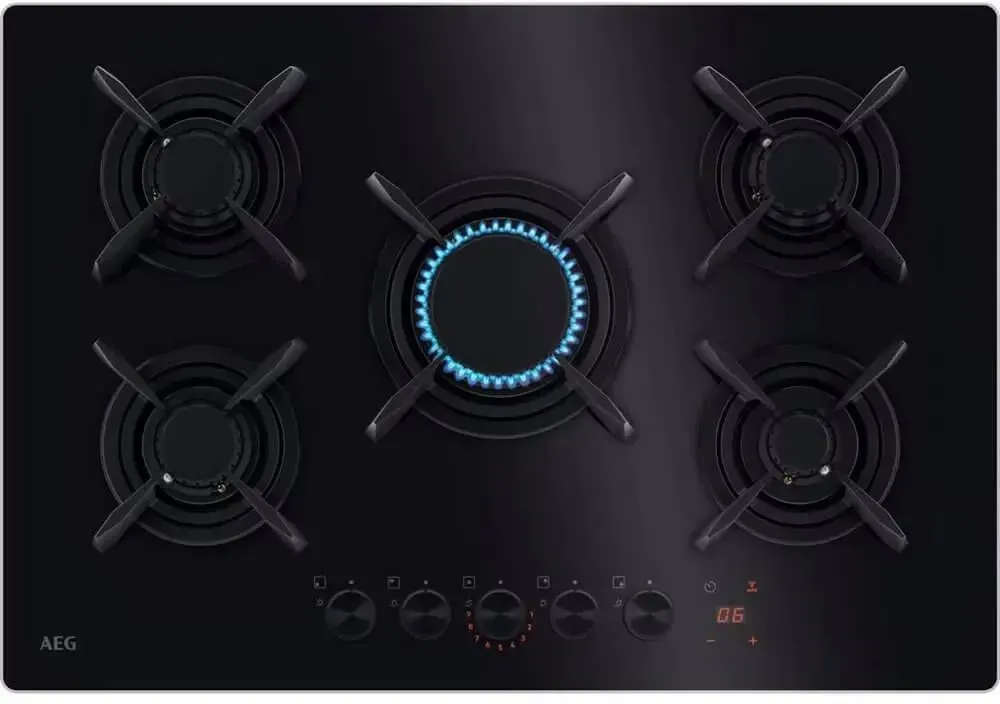Фото товара: AEG HKB75453NB газовая поверхность