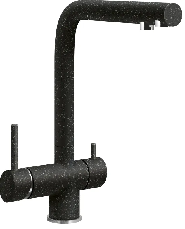 Фото товара: LAVA SG14 BASALT, смеситель, гранит, черный