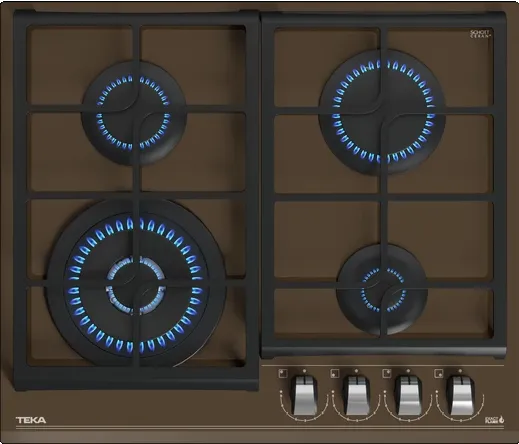 Детальное фото товара: Teka GZC 64320 XBN LONDON BRICK BROWN газовая поверхность