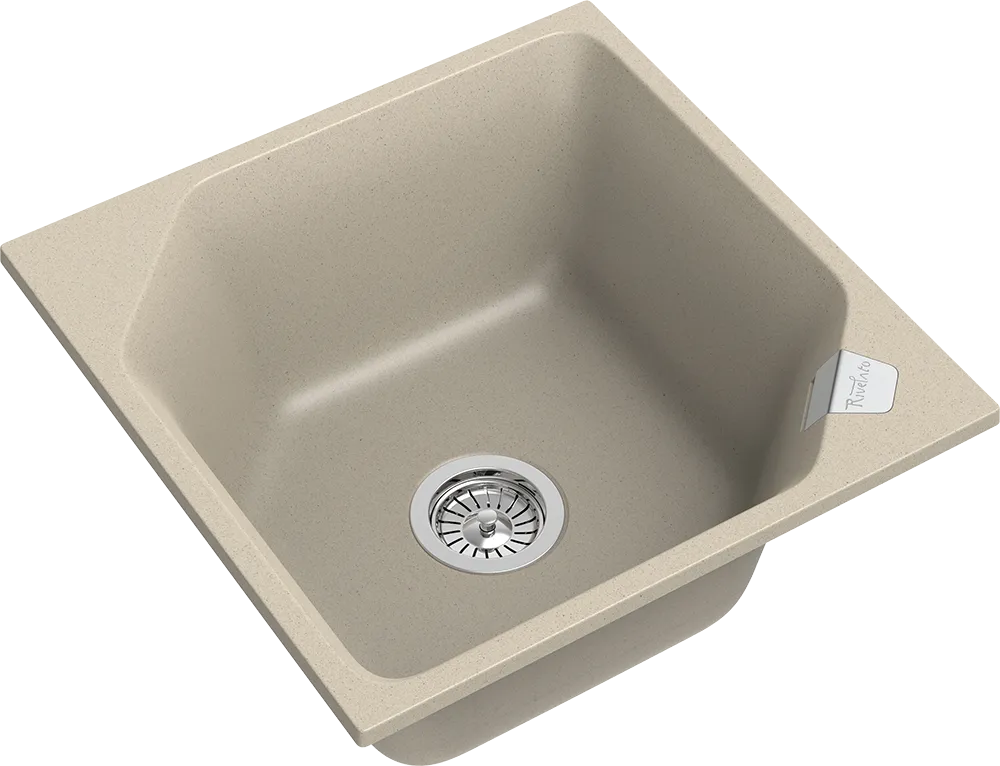 Детальное фото товара: Rivelato LOCUS LS-50 beige scuro, мойка, гранит, темно-бежевый