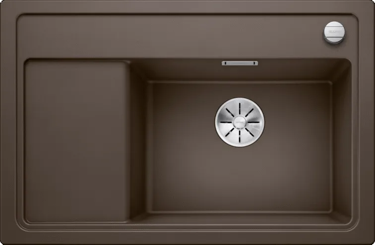 Детальное фото товара: Blanco Zenar XL 6S Compact, мойка, гранит, кофе, с клапаном-автоматом, чаша справа