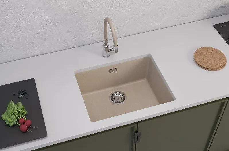 Детальное фото товара: ALVEUS OMNI 30 GRANITAL TERRA-G22, мойка, гранит, песочный (в комплекте с сифоном 1145083)
