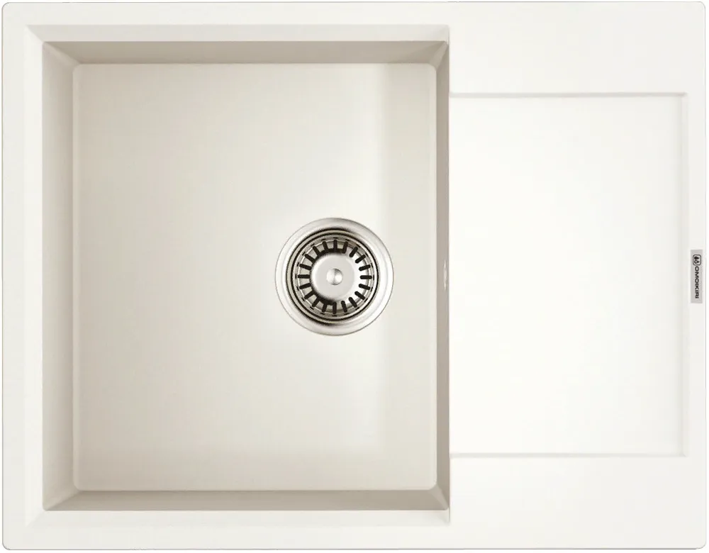 Фото товара: Omoikiri Daisen 65T-WH, мойка, гранит, белый