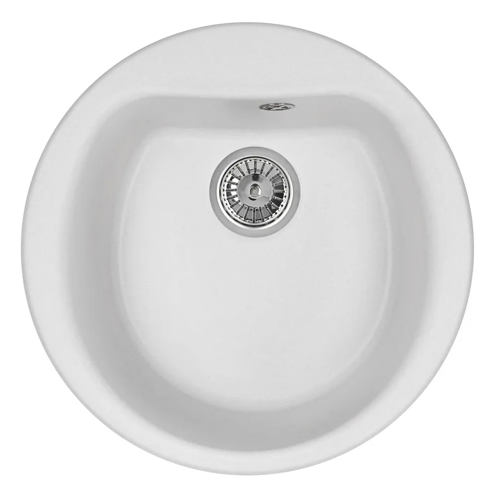 Фото товара: GRANULA 5101 мойка, гранит, арктик (белый)