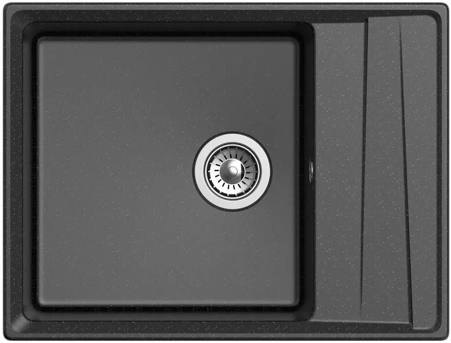 Детальное фото товара: GranFest LEVEL GF-LV-660L, мойка, мрамор, черный