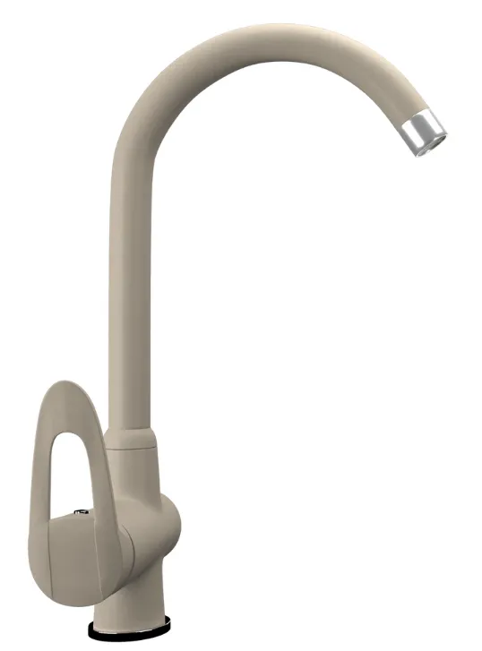 Фото товара: Maunfeld MFQT-6BG, смеситель, гранит, бежевый