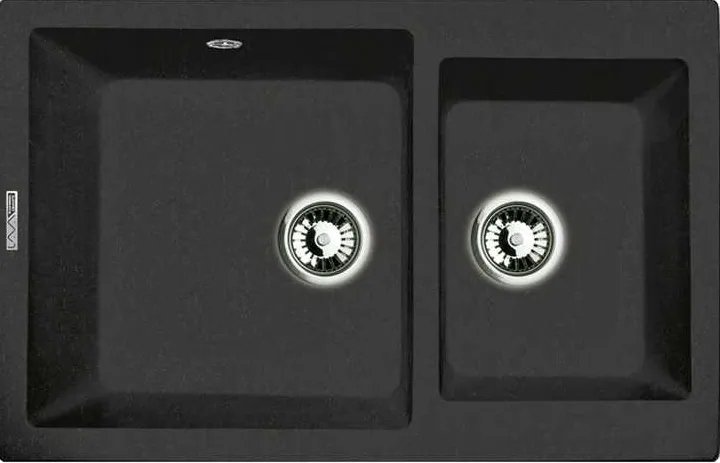 Фото товара: LAVA D.3 BASALT, мойка, гранит, черный