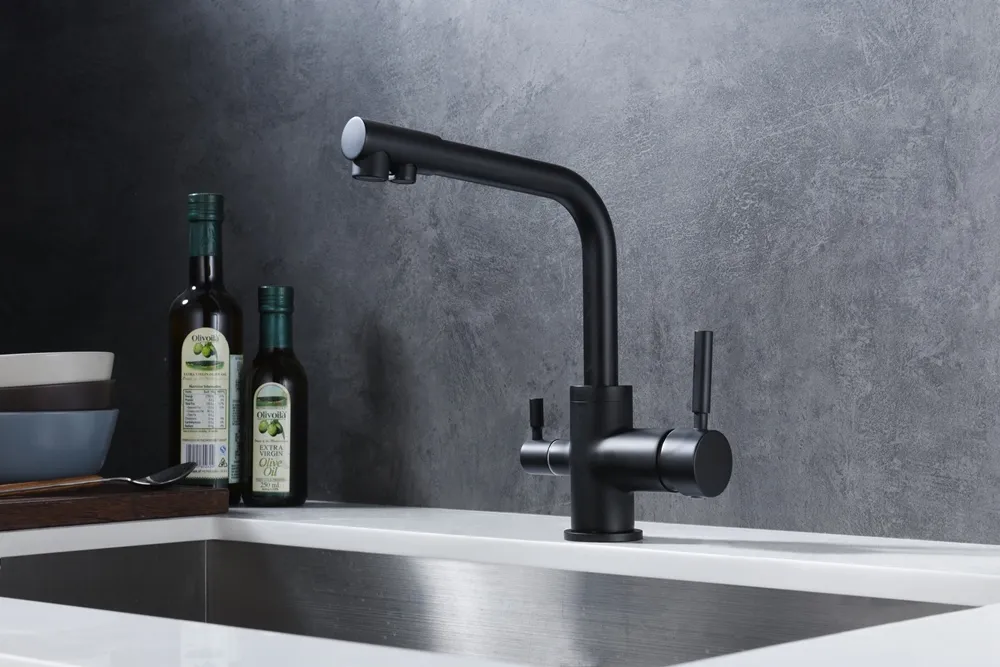 Детальное фото товара: Emar EC-3003N black, смеситель, черный