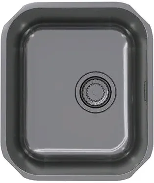 Детальное фото товара: ALVEUS VARIANT MONARCH 40 ANTHRACITE, мойка, нерж.сталь, антрацит (в комплект с выпуском без сифона)