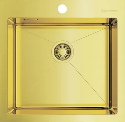 Детальное фото товара: Omoikiri Akisame 51-LG, мойка, нержавеющая сталь/светлое золото