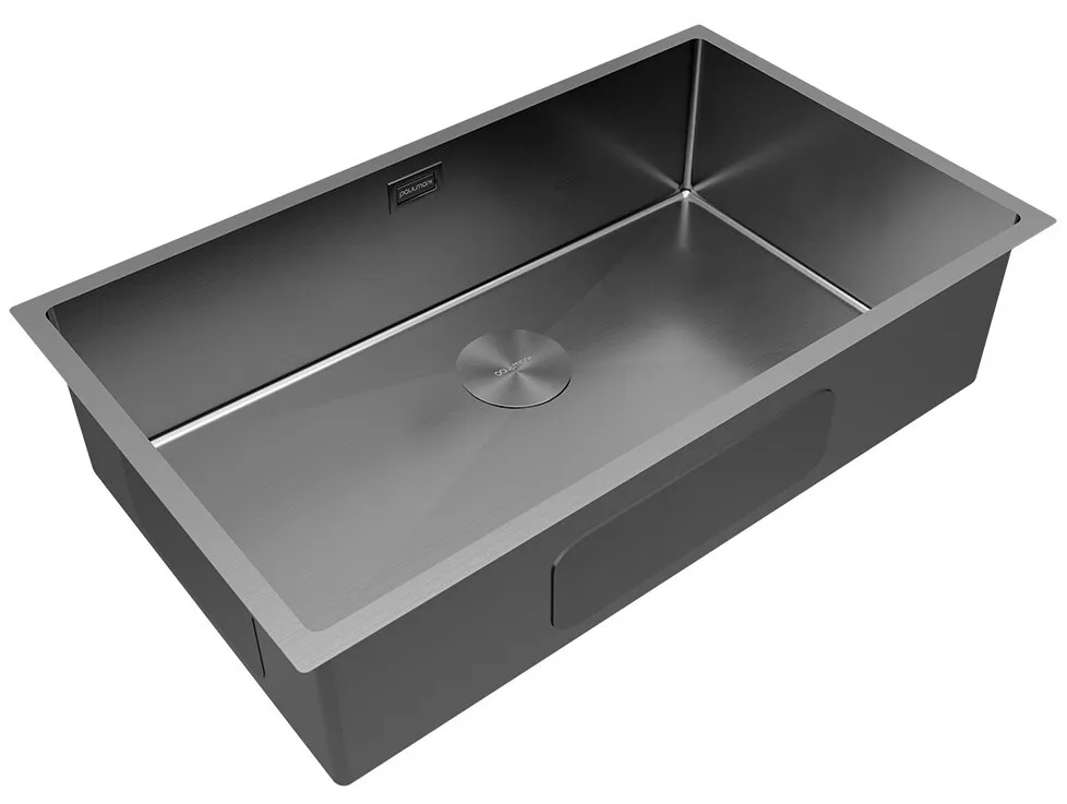 Детальное фото товара: Paulmark NEXT 74 UNI, мойка, нержавеющая сталь, вороненая сталь
