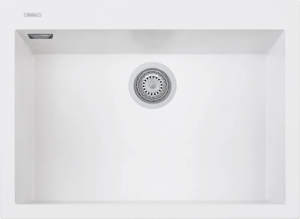 Детальное фото товара: Rivelato ZENO ZN-6950 bianco latte, мойка, керамика, белый
