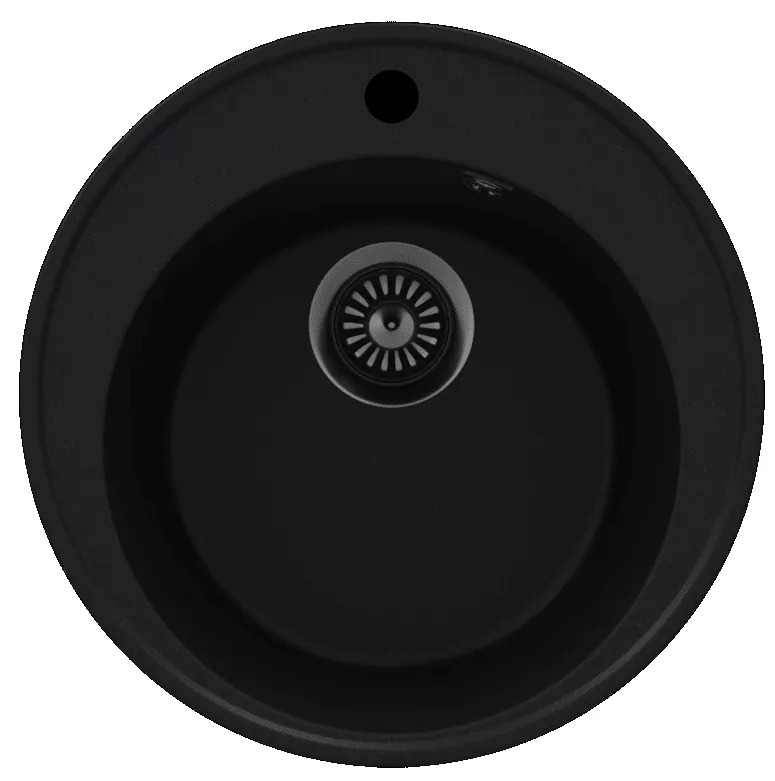 Фото товара: Maunfeld Medusa 485 MFQS-485B, мойка, гранит, черный