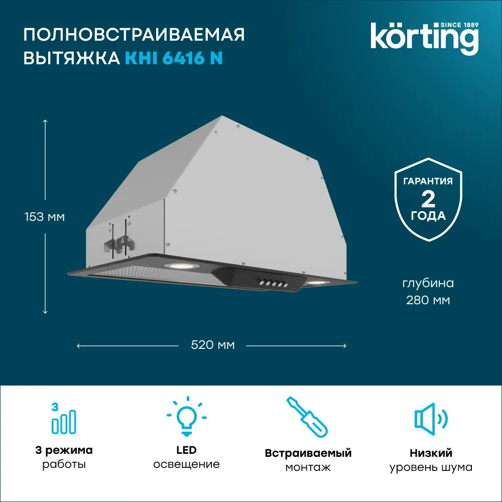 Детальное фото товара: Korting KHI 6416 N