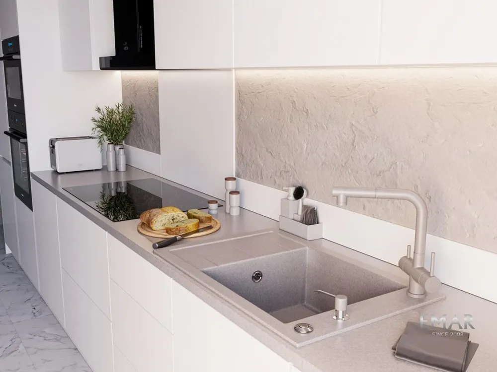 Детальное фото товара: Emar EMQ-1780.Q, мойка, гранит, барит