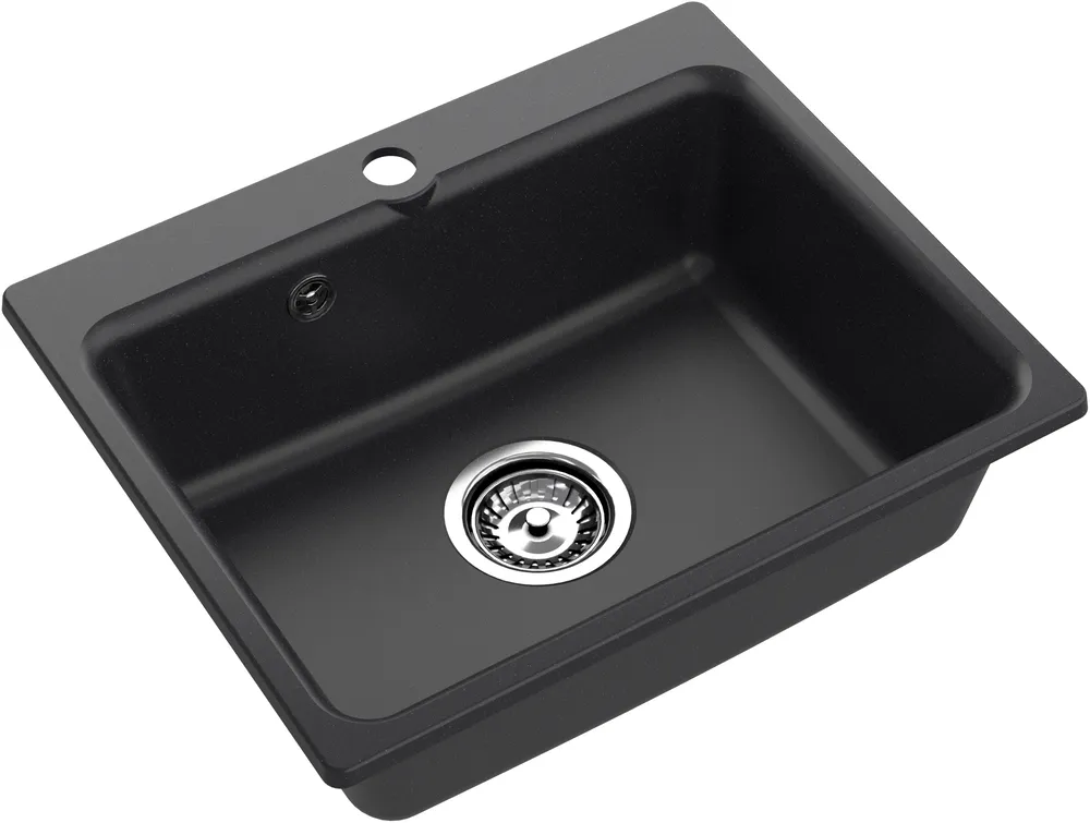 Детальное фото товара: ЭкоМ М-520, мойка, мрамор, черный