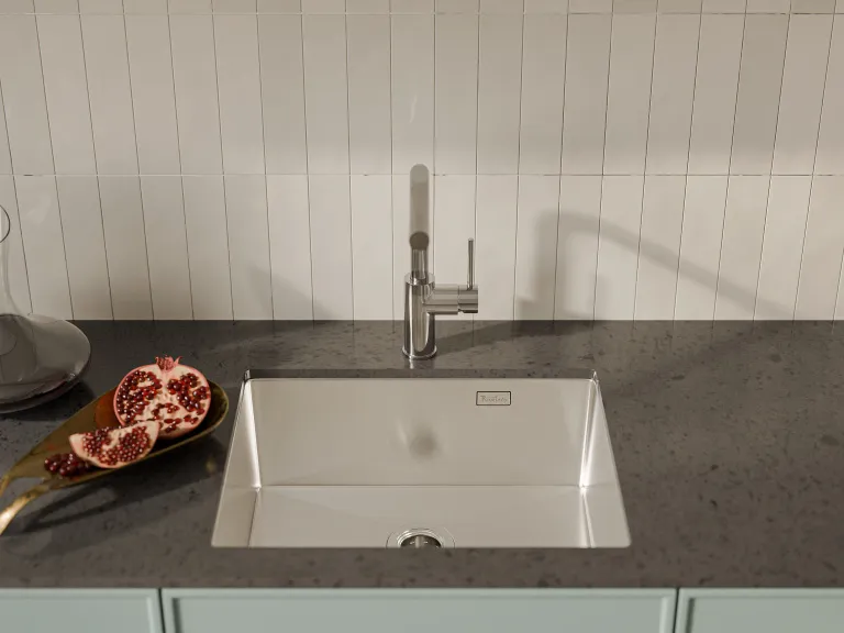 Детальное фото товара: Rivelato RINOX 5444 UN INOX, мойка, нержавеющая сталь