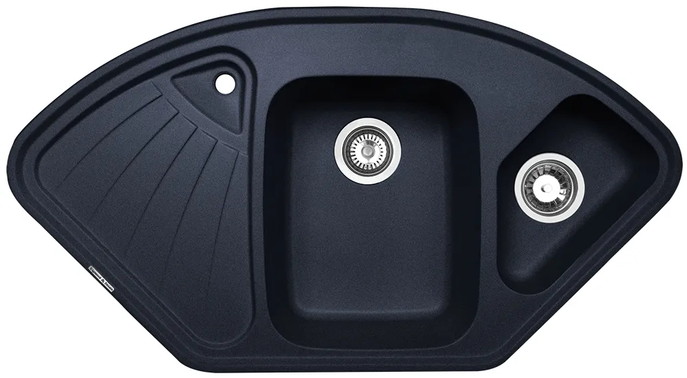 Фото товара: Zigmund & Shtain ECKIG 1000.2, мойка, черный базальт