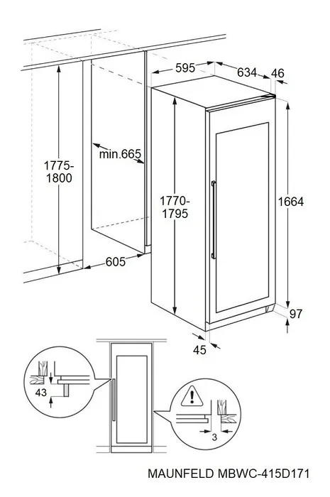 Детальное фото товара: Maunfeld MBWC-415D171