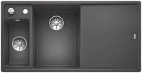 Фото товара: Blanco Axia III 6S, мойка,чаша слева, гранит, темная скала, доска стекло