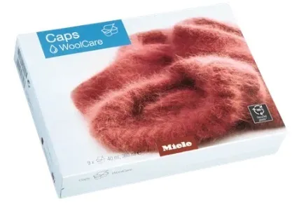 Фото товара: Miele Средство для стирки деликатных тканей и изделий из шерсти WoolCare Caps (9 шт.)