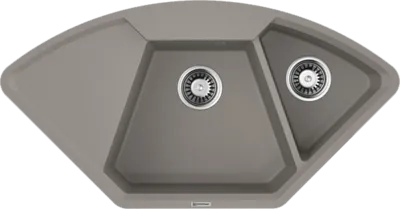 Детальное фото товара: Omoikiri Yonaka 98-C-GR, мойка, гранит, leningrad grey