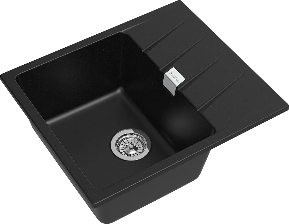 Детальное фото товара: Rivelato RAUM RM-58 nero, мойка, гранит, черный