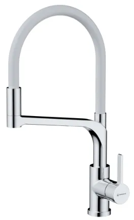 Детальное фото товара: Omoikiri Sinto 2 Plus-SB-C-WH, смеситель, хром/белый