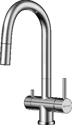 Фото товара: Omoikiri Akita-S BN, смеситель, нержавеющая сталь