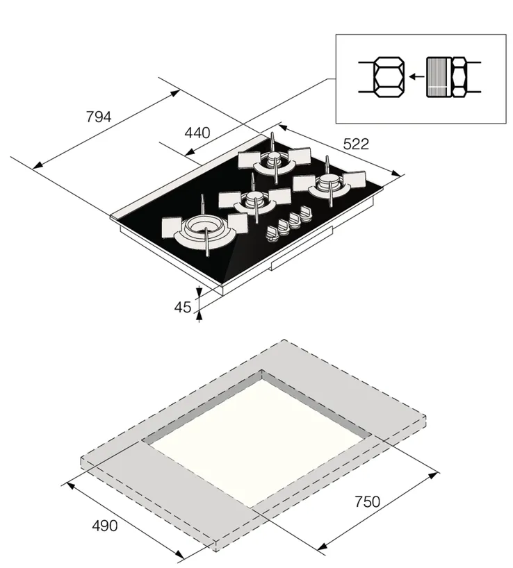 Схема встраивания