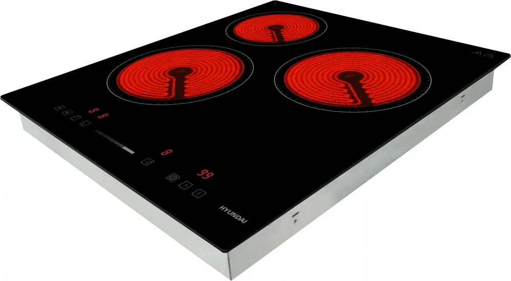 Детальное фото товара: Hyundai HHE 4554 BG стеклокерамическая поверхность