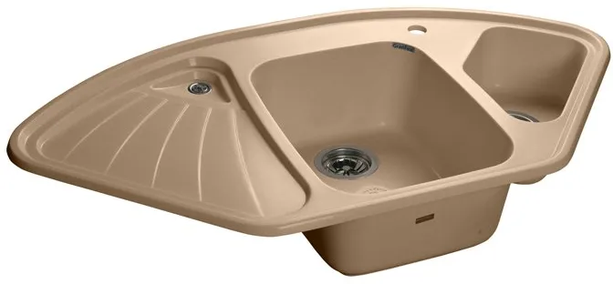 Детальное фото товара: GranFest CORNER GF-C-1040 E, мойка, мрамор, топаз