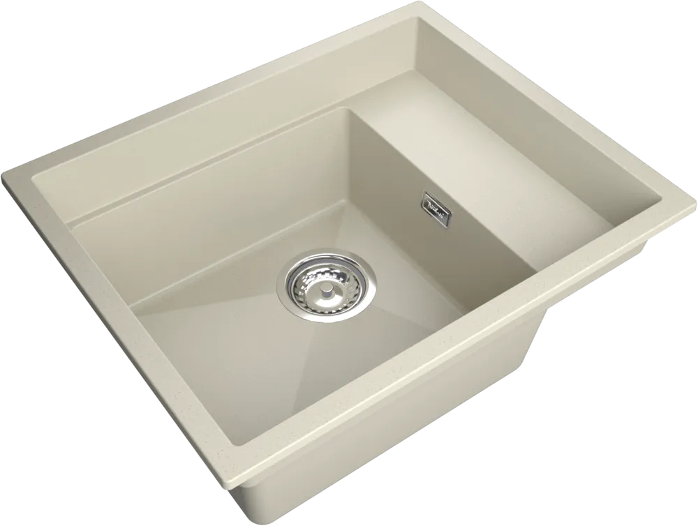 Детальное фото товара: Rivelato NOBILE NB-544-R beige scuro, мойка, гранит, темно-бежевый