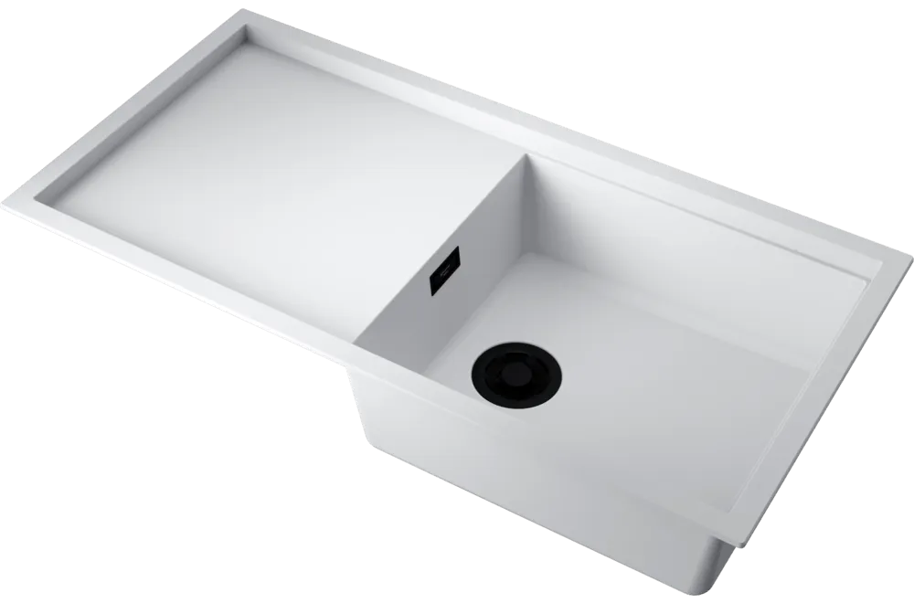 Детальное фото товара: Omoikiri Sintesi 100-WH, мойка, керамика, белый