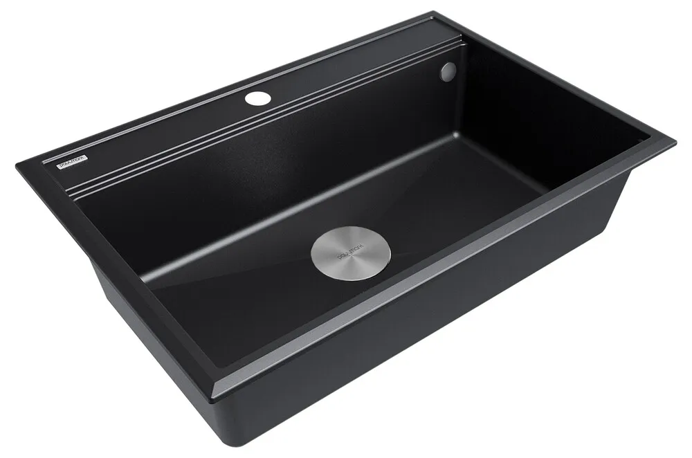 Детальное фото товара: Paulmark STEPIA 80, мойка, гранит, черный металлик