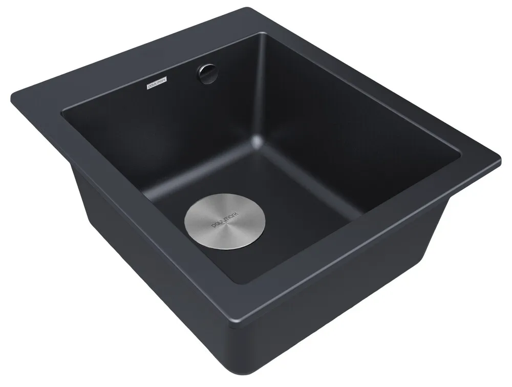 Детальное фото товара: Paulmark KANTE 40, мойка, гранит, черный металлик