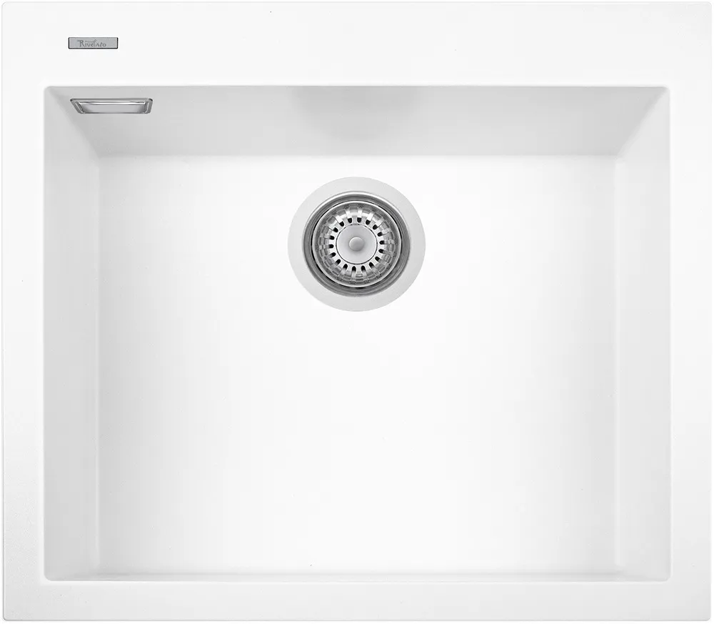 Детальное фото товара: Rivelato ZENO ZN-6051 bianco latte, мойка, керамика, белый
