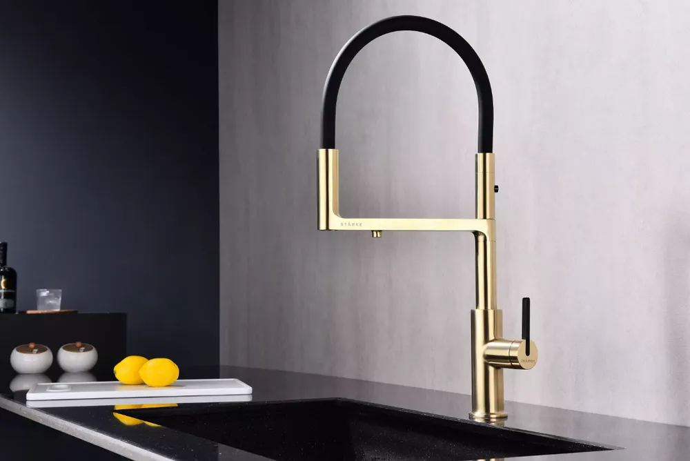 Детальное фото товара: Paulmark TORNADO, смеситель, светлое золото