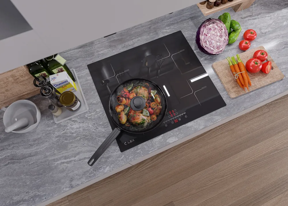 Детальное фото товара: LEX EVI 640-2 BL индукционная поверхность