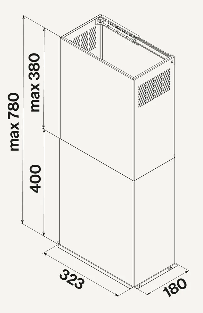 Фото товара: Falmec короб декоративный для COVER, черный