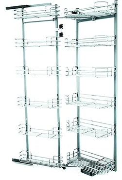 Детальное фото товара: Sige Duo-12 выдвижная система с 12-ю корзинами для высокого шкафа шириной 600 мм