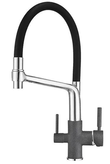 Фото товара: GRANULA 0083 смеситель, гранит, графит