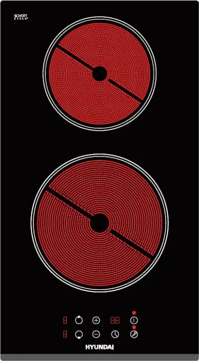 Фото товара: Hyundai HHE 3270 BG стеклокерамическая поверхность