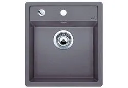 Фото товара: Blanco Dalago 45, мойка, гранит, темная скала с клапаном-автоматом
