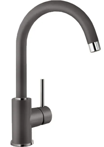 Фото товара: Blanco Mida, смеситель, гранит, темная скала 