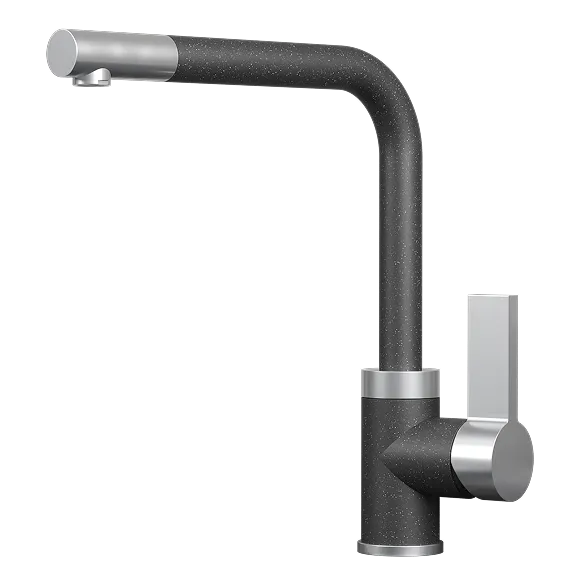 Фото товара: GRANULA 5504 смеситель, гранит, черный