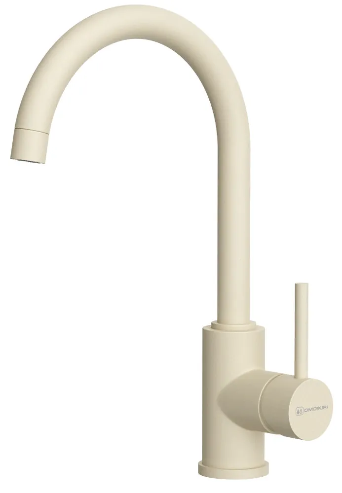 Фото товара: Omoikiri Shinagawa-P-BE, смеситель, гранит, ваниль