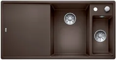 Фото товара: Blanco Axia III 6S-F, мойка, чаша справа, гранит, кофе, доска ясень