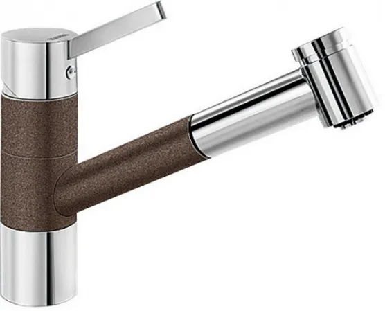 Фото товара: Blanco Tivo-S смеситель, хром/гранит, кофе