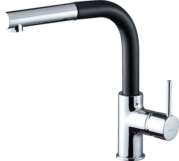 Фото товара: Rivelato LEDRO 9022200 antracite/cromo, смеситель, гранит, антрацит/хром